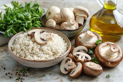 Savourez un risotto aux champignons délicieux et économique avec notre recette facile